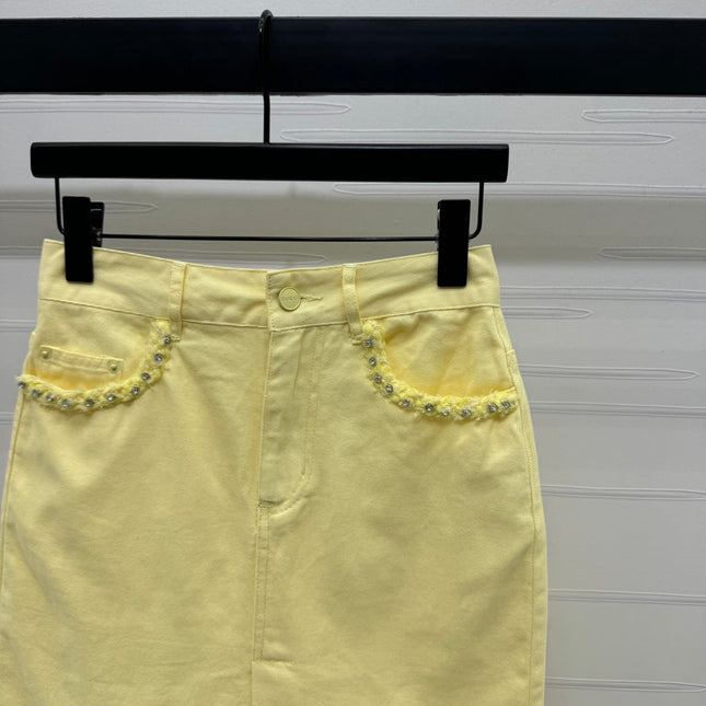 GUCCI SLIT DENIM SKIRT 269444