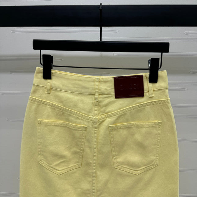 GUCCI SLIT DENIM SKIRT 269444