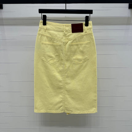 GUCCI SLIT DENIM SKIRT 269444