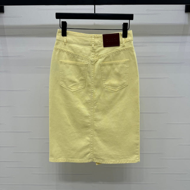GUCCI SLIT DENIM SKIRT 269444