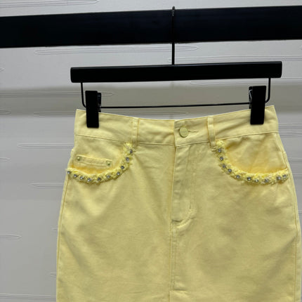 GUCCI SLIT DENIM SKIRT 269444