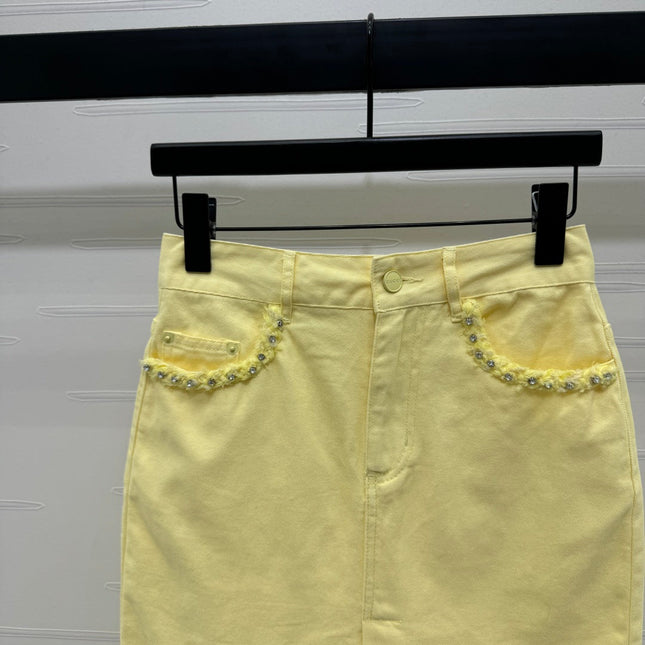 GUCCI SLIT DENIM SKIRT 269444