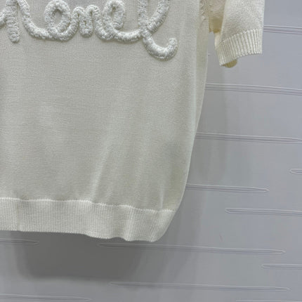 CHANEL SHORT-SLEEVE CREW NECK SWEATER 269419