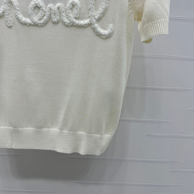 CHANEL SHORT-SLEEVE CREW NECK SWEATER 269419