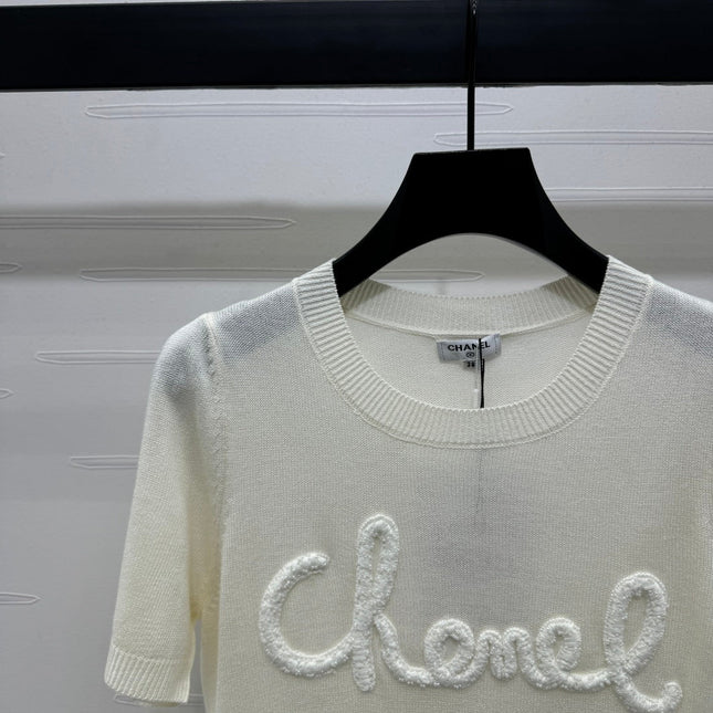 CHANEL SHORT-SLEEVE CREW NECK SWEATER 269419