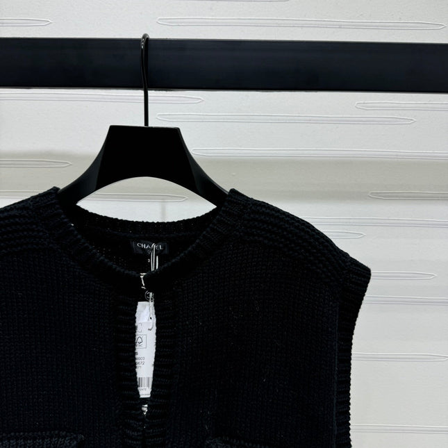 CHANEL CROPPED KNIT SWEATER 269386