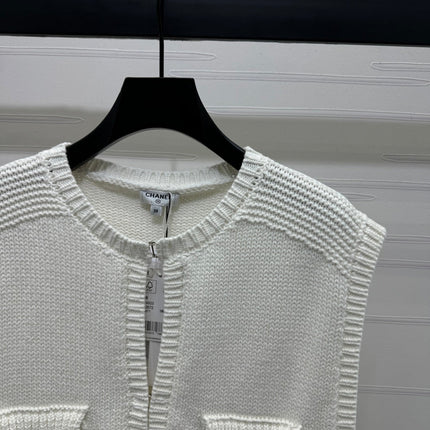 CHANEL CROPPED KNIT SWEATER 269388