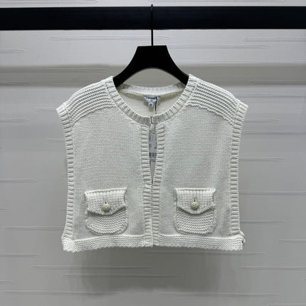 CHANEL CROPPED KNIT SWEATER 269388