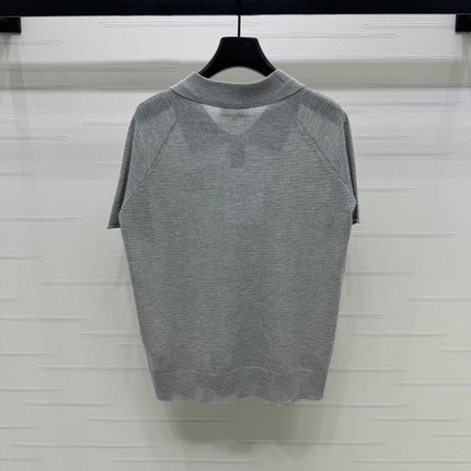 CHANEL POLO SHIRT GREY 274898