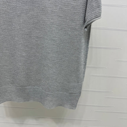 CHANEL POLO SHIRT GREY 274898