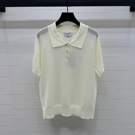 CHANEL POLO SHIRT WHITE 274896