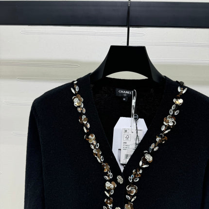CHANEL KNIT CARDIGAN BLACK 274916