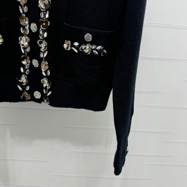 CHANEL KNIT CARDIGAN BLACK 274916