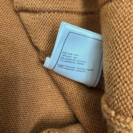 CHANEL HEAVY KNIT CARDIGAN WITH EMBELLISHED FLORAL DETAILS 274877