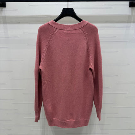 CHANEL HEAVY KNIT CARDIGAN WITH EMBELLISHED FLORAL DETAILS 274876