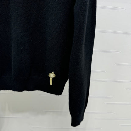 CHANEL SEQUIN CAMELLIA PULLOVER 274882