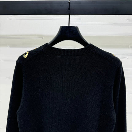 CHANEL SEQUIN CAMELLIA PULLOVER 274882