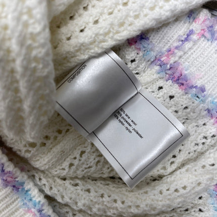 CHANEL 25S LONG SLEEVE OPEN-KNIT SWEATER STYLE 161