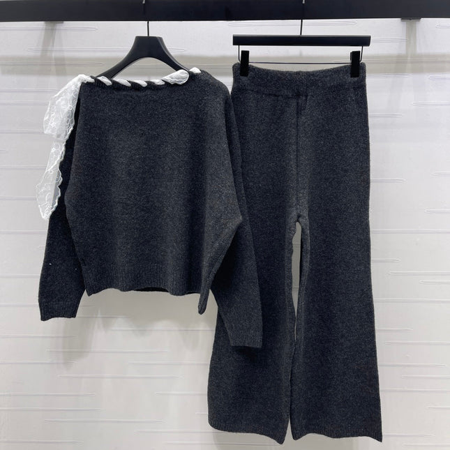 CELINE 25S KNIT PULLOVER AND PANTS SET 0088