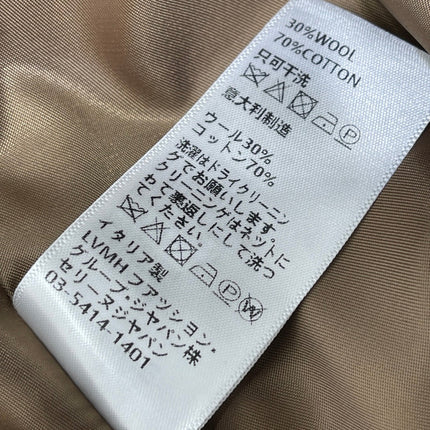 CELINE 25S PU LEATHER JACKET WITH LAPEL TRIM 0032