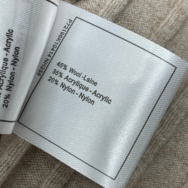 CHANEL 25S KNITTED LONG-SLEEVE DRESS 277