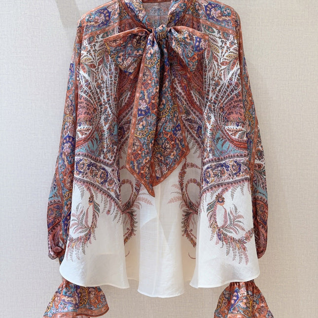 Zimmermann Blouse 25 Linen Silk 028