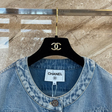 CHANEL 25S SLEEVELESS DENIM VEST 391