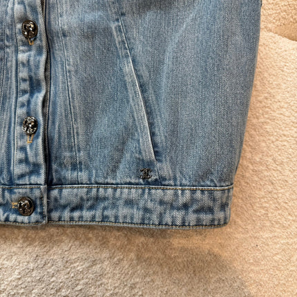 CHANEL 25S SLEEVELESS DENIM VEST 391