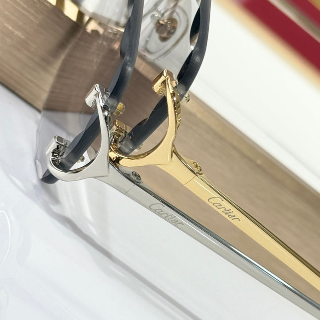 PHOTOCHROMIC LENSES C DE SQUARE FRAME SUNGLASSES CT0093O IN METAL