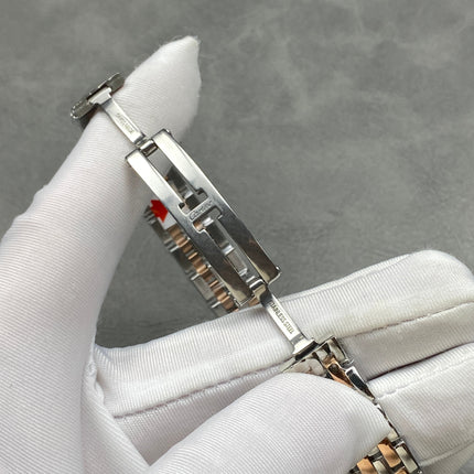 CARTIER PANTHÈRE SMALL WATCH GOLD PINK AND SILVER CASE WITH CRYSTALS