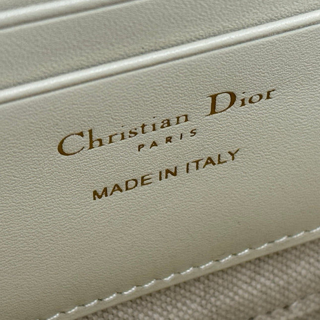 DIOR 25S 30 MONTAIGNE DEA POUCH LIGHT BLUE OBLIQUE JACQUARD 26 IN CANVAS