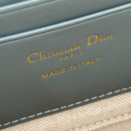 DIOR 25S 30 MONTAIGNE DEA POUCH GRAY OBLIQUE JACQUARD 26 IN CANVAS