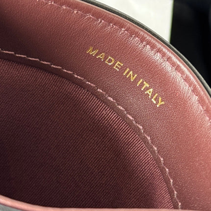 CHANEL 25S CARD HOLDER 11 IN BLACK LAMBSKIN GOLD HARDWARE