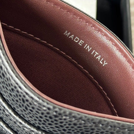 CHANEL 25S CARD HOLDER 11 IN BLACK CAVIAR SILVER HARDWARE