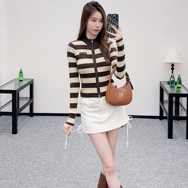 MIUMIU ZIP-UP KNIT TOP STYLE 20