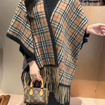 BURBERRY 25S PLAID KNITTED SCARF 114