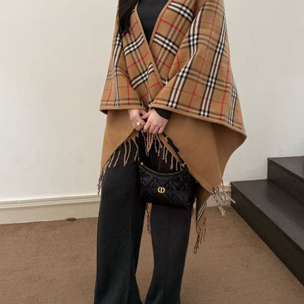 BURBERRY 25S PLAID KNITTED SCARF 128