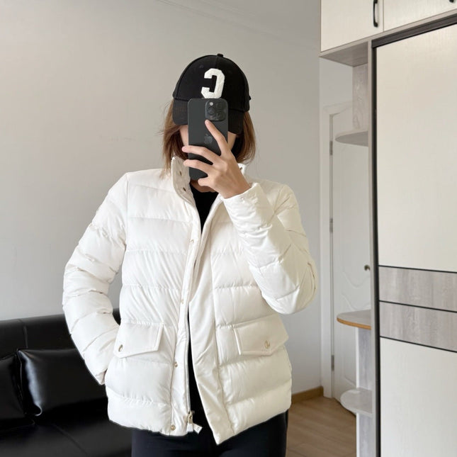 MONCLER 25S LIGHTWEIGHT STAND-COLLAR DOWN JACKET 221