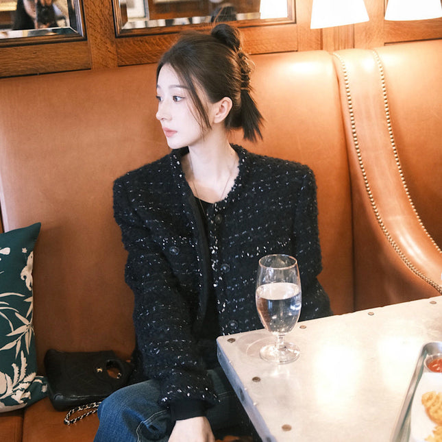 CHANEL 25S ROUND-NECK KNIT CARDIGAN 377