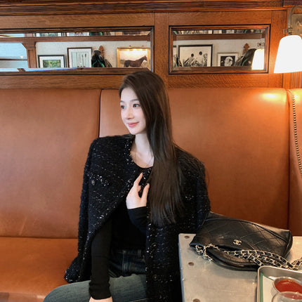 CHANEL 25S ROUND-NECK KNIT CARDIGAN 377