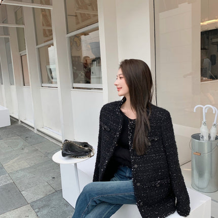 CHANEL 25S ROUND-NECK KNIT CARDIGAN 377