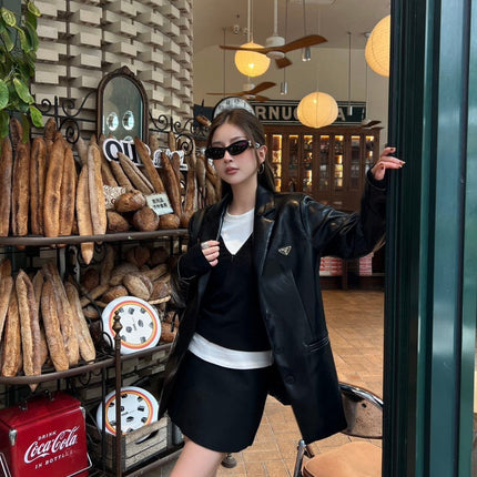 PRADA 25S LEATHER JACKET 208