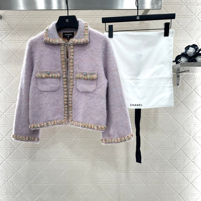 CHANEL 25S CABLE-TRIM CARDIGAN STYLE 116