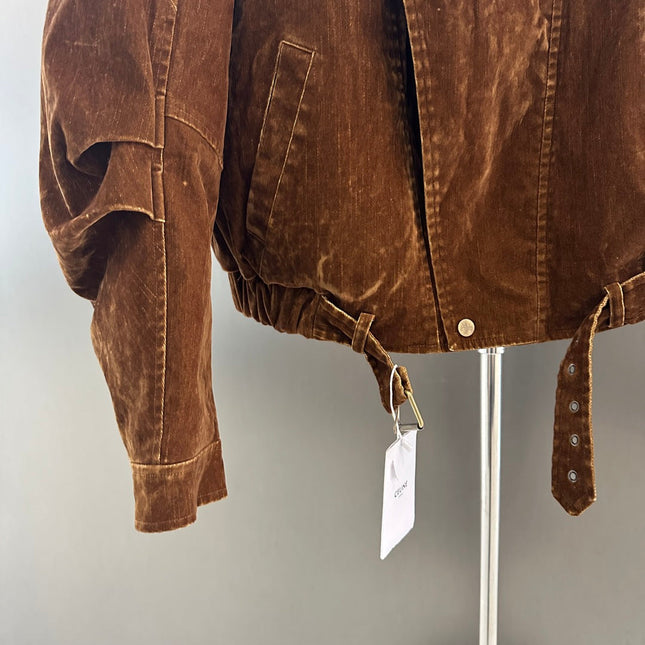 CELINE 25S VELVET DENIM JACKET 0099