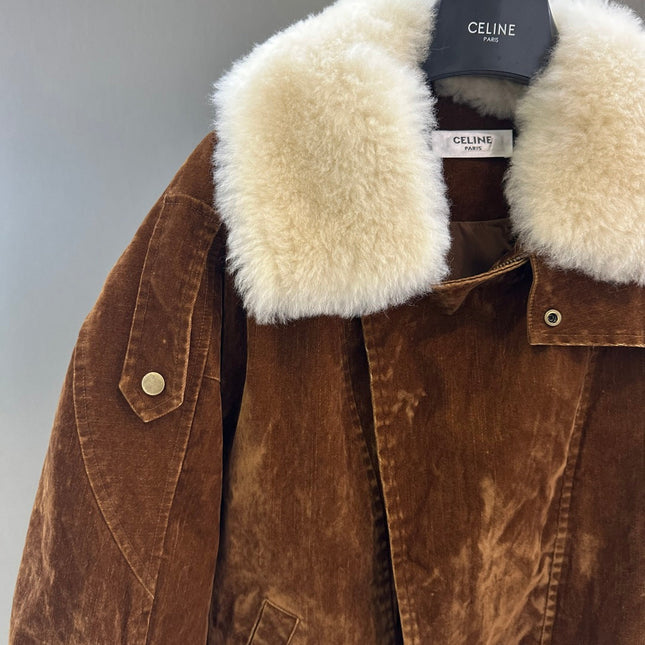 CELINE 25S VELVET DENIM JACKET 0099