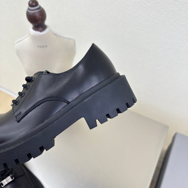 STOMPER DERBY IN BLACK SOFT LAMBSKIN