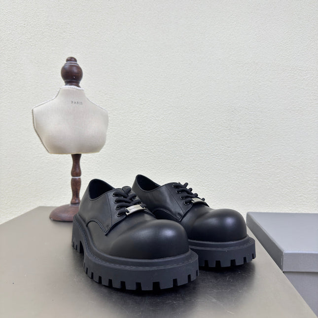 STOMPER DERBY IN BLACK SOFT LAMBSKIN