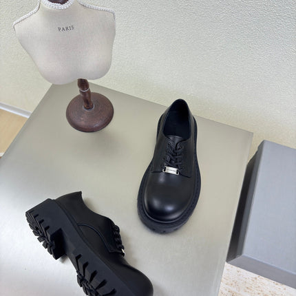 STOMPER DERBY IN BLACK SOFT LAMBSKIN