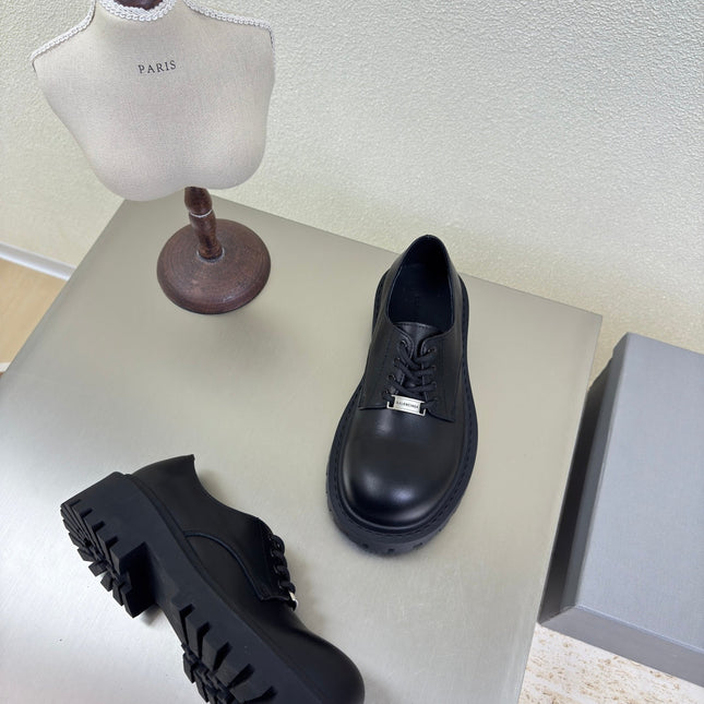 STOMPER DERBY IN BLACK SOFT LAMBSKIN