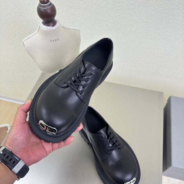 STOMPER DERBY IN BLACK SOFT BULLSKIN